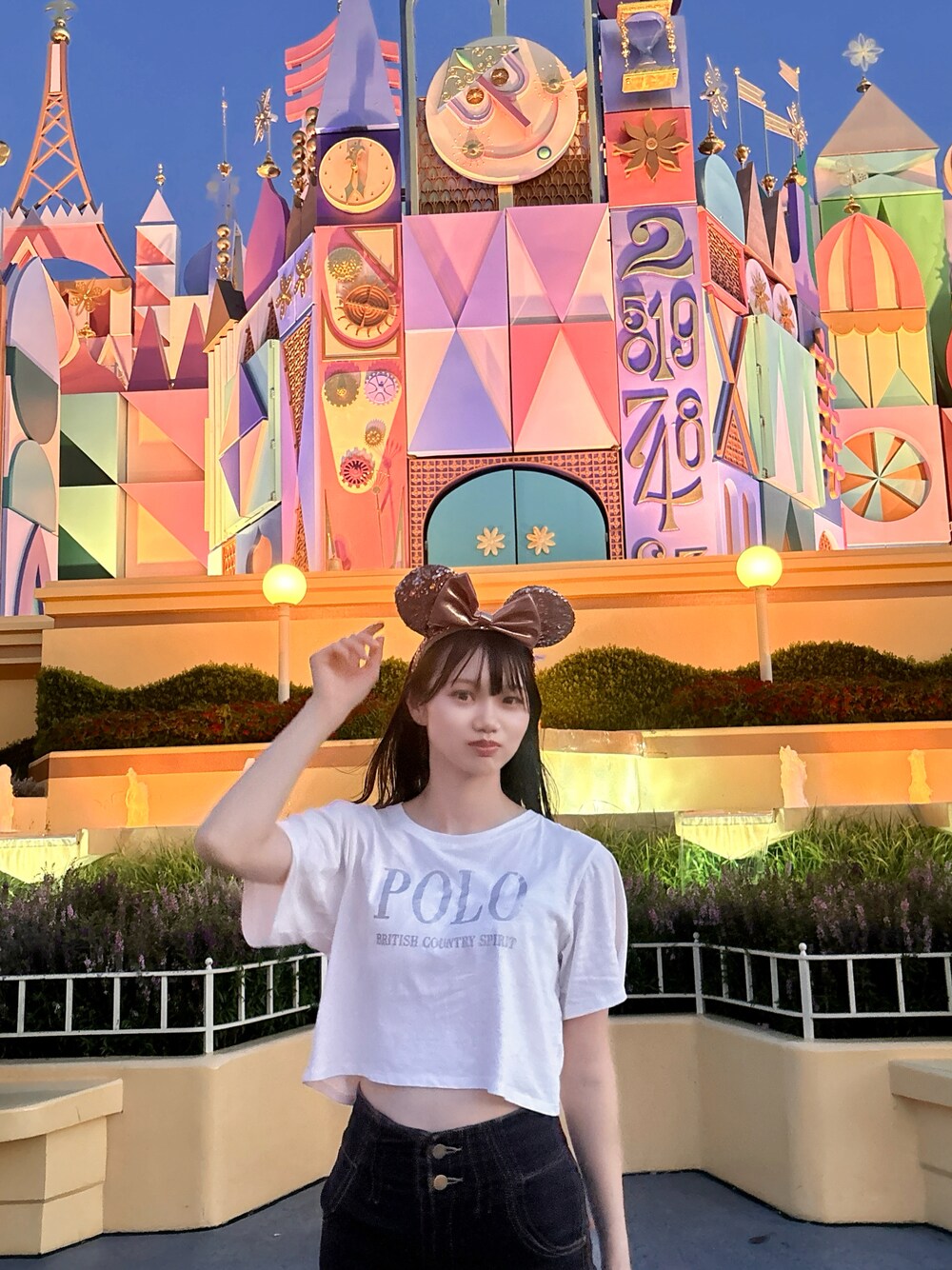 「dazzlinの【POLO BCS コラボ】コンパクトロゴTシャツ（Tシャツ/カットソー、ホワイト系）」を使った、s0a3a2a8chanさん（レディース・158cm）の秋コーディネートの1枚目の写真