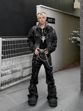 「アクセサリー」｜Never mind the XU / Chikashitsu+さん（メンズ・171cm）の春コーディネート