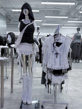 「アイテム（レッグウォーマー）」を使った、Never mind the XU / Chikashitsu+さん（レディース・160cm）の秋コーディネート