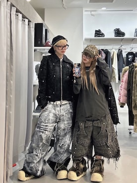 Never mind the XU / Chikashitsu+さん（レディース・165cm）の春コーディネート