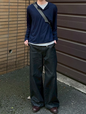 Never mind the XU / Chikashitsu+さん(メンズ・176cm)の春コーディネート