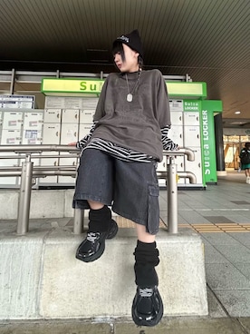 Never mind the XU / Chikashitsu+さん（レディース・148cm）の秋コーディネート