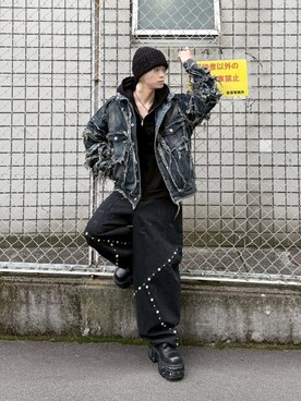 Never mind the XU / Chikashitsu+さん(メンズ・174cm)の冬コーディネート