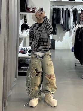 Never mind the XU / Chikashitsu+さんのコーディネート