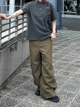 Never mind the XU / Chikashitsu+さん（骨格ストレート・メンズ・161cm）の夏コーディネート