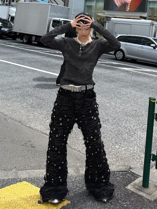 UNIZ ワイドパンツ ジーンズ 「UNIZ」Chainwrape Pants / 「ユニズ