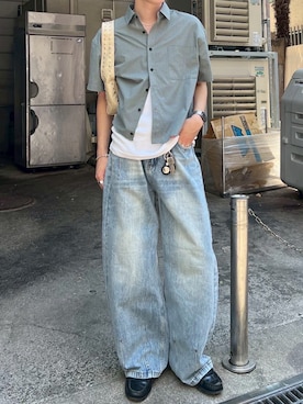 Never mind the XU / Chikashitsu+さん（メンズ・176cm）の夏コーディネート