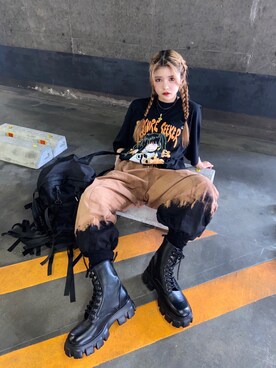 Never mind the XU / Chikashitsu+さん(レディース・162cm)の春コーディネート