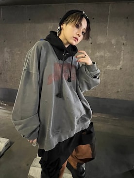 Never mind the XU / Chikashitsu+さん（レディース・154cm）の春コーディネート