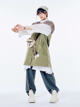 Never mind the XU / Chikashitsu+さんのコーディネート