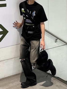 Never mind the XU / Chikashitsu+さん（メンズ・182cm）の春コーディネート