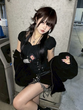 「アクセサリー」｜Never mind the XU / Chikashitsu+さん（レディース・153cm）の春コーディネート