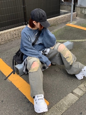 Never mind the XU / Chikashitsu+さん(レディース・152cm)の秋コーディネート