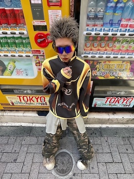 「FREE WORLD ORDER（フリーワールドオーダー）のアイテム」を使った、Never mind the XU / Chikashitsu+さん（メンズ・167cm）の秋コーディネート