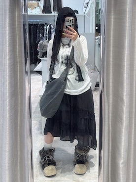 「アイテム（ニットキャップ/ビーニー）」を使った、Never mind the XU / Chikashitsu+さん（レディース・162cm）の夏コーディネート