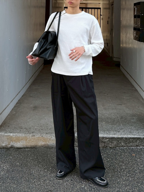 Chikashitsu+（チカシツプラス） スラックス 「Chikashitsu +」2 tuck