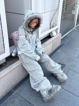 「SETUPEXE（セットアップイーエックスイー）のアイテム」を使った、Never mind the XU / Chikashitsu+さん（レディース・152cm）の冬コーディネート