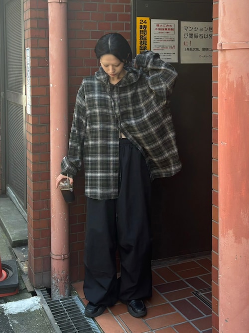 ブラウス シャツ WOMAN GLEN x BLOCK CHACK CRY レディース メンズ セール】WOMAN GLEN x BLOCK CHACK CRY（シャツ/ブラウス