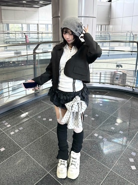 「SETUPEXE（セットアップイーエックスイー）のアイテム」を使った、Never mind the XU / Chikashitsu+さん（レディース・153cm）の春コーディネート