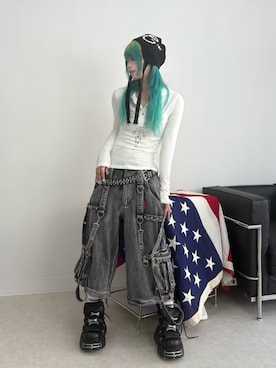 Never mind the XU / Chikashitsu+さんのコーディネート