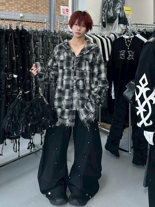 ジャケット・アウター DIGYOUR OWN GRAVE:PATCHWORK HOODY SHIRTS DIG YOUR OWN GRAVE】PATCHWORK HOODY | OUR BRAND,DIG YOUR OWN