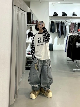 Never mind the XU / Chikashitsu+さんのコーディネート