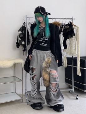 Never mind the XU / Chikashitsu+さんのコーディネート