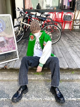 Never mind the XU / Chikashitsu+さん（メンズ・180cm）の春コーディネート