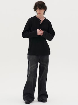 「REON STUDIO（レオンスタジオ）のアイテム（パンツ）」を使った、Never mind the XU / Chikashitsu+さん（メンズ・179cm）の秋コーディネート