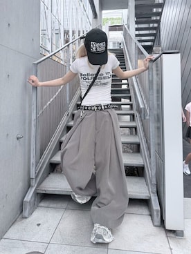 Never mind the XU / Chikashitsu+さん（レディース・160cm）の夏コーディネート