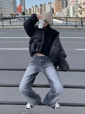 Never mind the XU / Chikashitsu+さん（レディース・163cm）の冬コーディネート