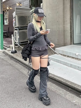 Never mind the XU / Chikashitsu+さん(レディース・160cm)の冬コーディネート