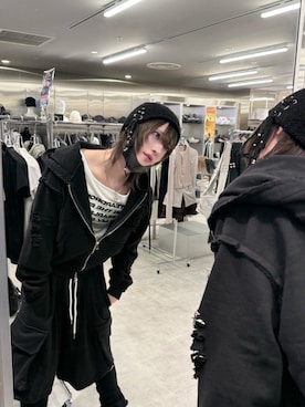 「アイテム（レッグウェア）」を使った、Never mind the XU / Chikashitsu+さん（メンズ・172cm）の秋コーディネート