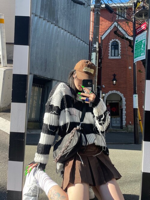 XU（エックスユー）の「【XU/エックスユー】damage border knit/ニット