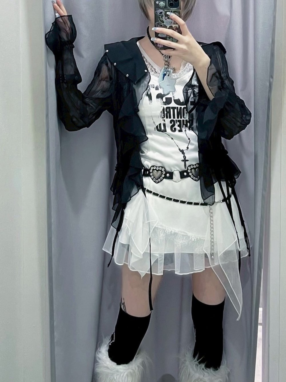 Cest Nous】Satin Lace Camisole Dress / 【セヌー】サテンレース