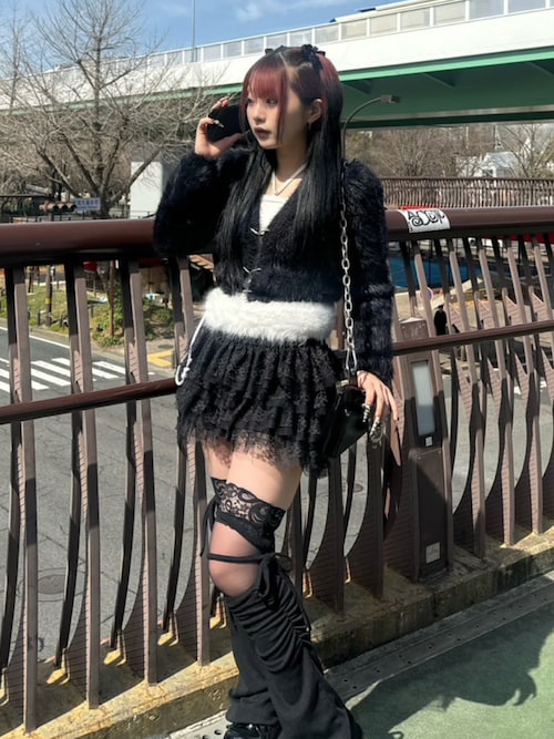 カーディガン 「XU」tie set knit cardigan レディース XU カーディガン 「XU」tie set knit cardigan レディース