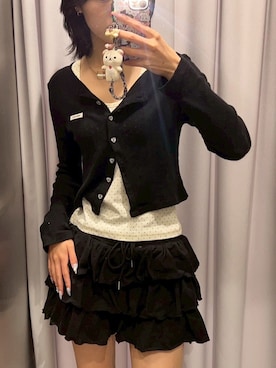 「アイテム（タンクトップ）」を使った、Never mind the XU / Chikashitsu+さん（レディース・164cm）の夏コーディネート