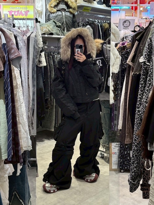 crank ローズドットトラックジャケット ブラック CRANK】ROSE DOT TRACK JACKET / 【クランク】ローズドットダブル