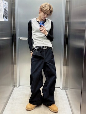 Never mind the XU / Chikashitsu+さん(メンズ・171cm)の夏コーディネート