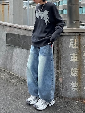 「NOMANUAL（NOMANUAL）のアイテム」を使った、Never mind the XU / Chikashitsu+さん（メンズ・170cm）の夏コーディネート