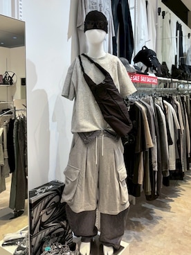 「Never mind the XU / Chikashitsu+（ネバーマインド ザ エックスユー / チカシツプラス）のアイテム」を使った、Never mind the XU / Chikashitsu+さん（レディース・160cm）の秋コーディネート