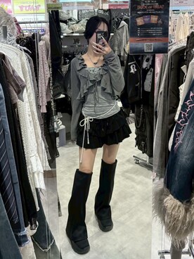 Never mind the XU / Chikashitsu+さん（レディース・153cm）の秋コーディネート