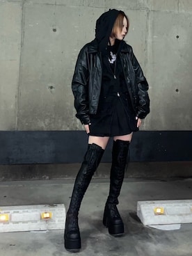 Never mind the XU / Chikashitsu+さん(レディース・154cm)の秋コーディネート