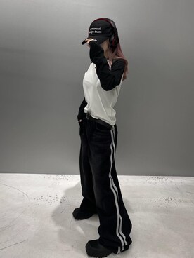 「MODITEC（モディテック）のアイテム」を使った、Never mind the XU / Chikashitsu+さん（レディース・152cm）の秋コーディネート