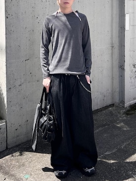 「アクセサリー」｜Never mind the XU / Chikashitsu+さん（メンズ・183cm）の春コーディネート