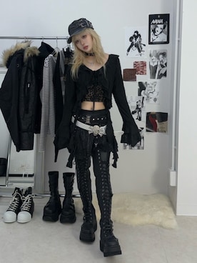 Never mind the XU / Chikashitsu+さんのコーディネート