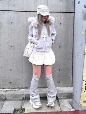 Never mind the XU / Chikashitsu+さん（レディース・152cm）の冬コーディネート