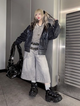 Never mind the XU / Chikashitsu+さん（レディース・158cm）の秋コーディネート