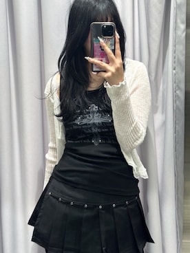 「アイテム（タンクトップ）」を使った、Never mind the XU / Chikashitsu+さん（骨格ストレート・レディース・157cm）の夏コーディネート