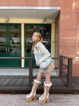 Never mind the XU / Chikashitsu+さん(レディース・156cm)の冬コーディネート